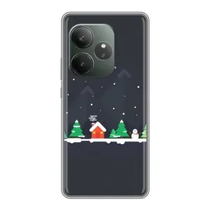 Силіконовий бампер на різдво для Realme GT 6T (Місто зимове)
