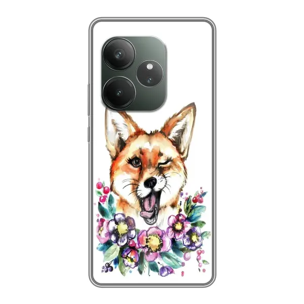 Чехол с рисунком «Хитрая лиса» для Realme GT 6T Чехол с рисунком «Хитрая лиса» для Realme GT 6T