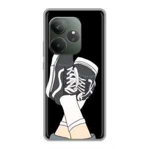 Чехол с Прикольным принтом на Realme GT 6T (Кеды)