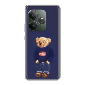 Чехлы Мишка Тедди для Реалми ГТ 6Т (Мишка USA)