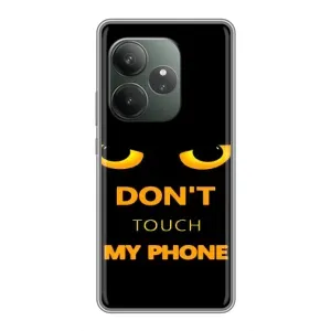 Чехол с Прикольным принтом на Realme GT 6T (Не трогай мой телефон)