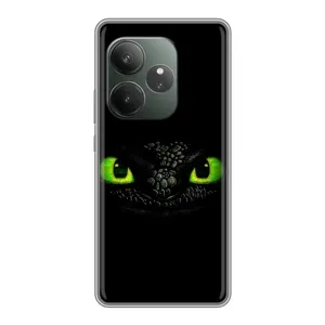Чехол дракон Беззубик для Realme GT 6T (Глаза Беззубика)