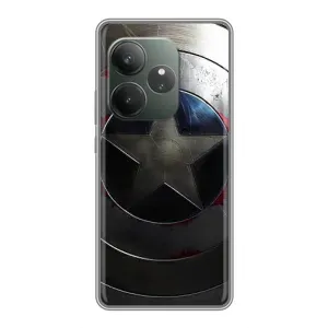 Чохол с Щітом Капітана Америки на Realme GT 6T (Ретро Щит Капітана)