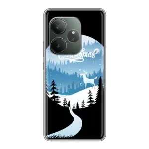 Силіконовий бампер на різдво для Realme GT 6T (Різдвяний Олень)