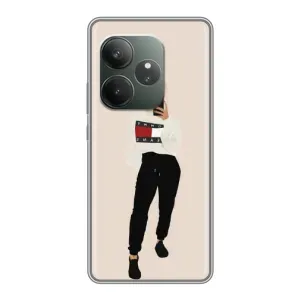 Силиконовый Чехол на Realme GT 6T с картинкой Стильных Девушек (Стильная)