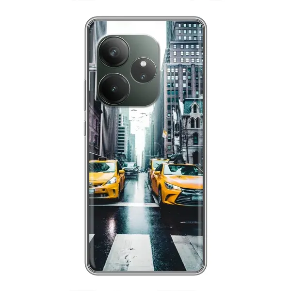 Чехол с рисунком «Такси» для Realme GT 6T Чехол с рисунком «Такси» для Realme GT 6T