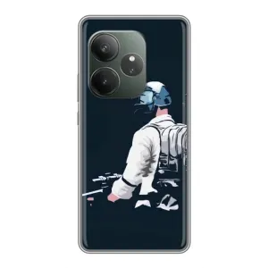Чохол з картинкою "Герой Pubg" на Realme GT 6T (В екіперівці)