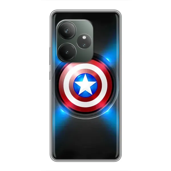 Чехол с рисунком «Яркий Щит Капитана» для Realme GT 6T Чехол с рисунком «Яркий Щит Капитана» для Realme GT 6T