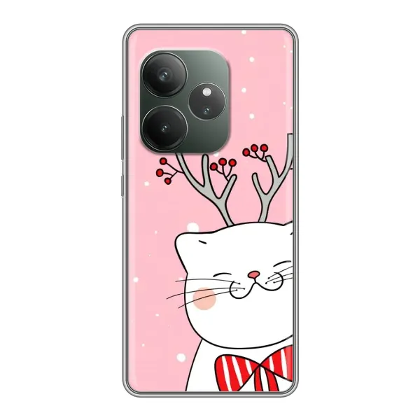 Чехол с рисунком «Зимний кот» для Realme GT 6T Чехол с рисунком «Зимний кот» для Realme GT 6T