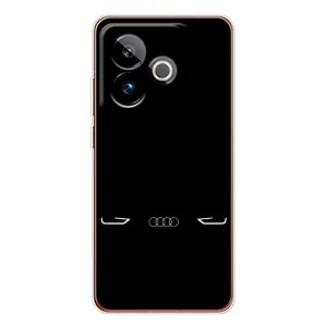 Силіконовий бампер з картинкою машини на Realme GT 7 (Сілует Audi)