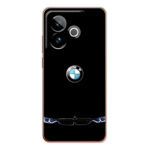 Силіконовий бампер з картинкою машини на Realme GT 7 (Чорний BMW)