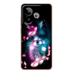 Чехол с Лисичкой для Realme GT 7 (Черная Лиса)