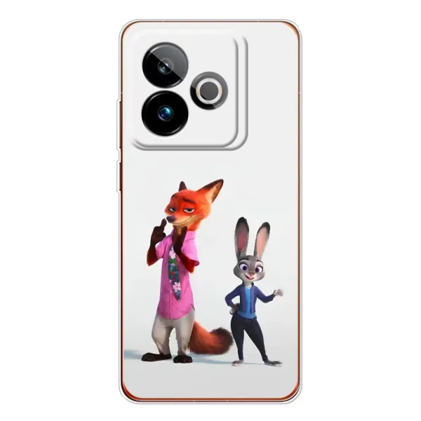 Чехол с рисунком «Джуди и Ник» для Realme GT 7 Чехол с рисунком «Джуди и Ник» для Realme GT 7
