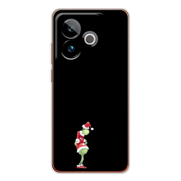 Чехол с рисунком «Гринч на чорном» для Realme GT 7 Чехол с рисунком «Гринч на чорном» для Realme GT 7