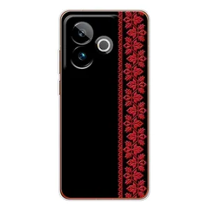 Силіконовый Чохол на Realme GT 7 (Червона вишиванка)