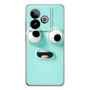 Чохли (ТПУ) (смішні стікери) для Realme GT 7 (Кумедне м'ятне обличчя)