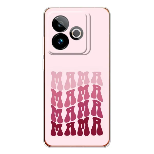 Чехол с рисунком «Надпись мама» для Realme GT 7 Чехол с рисунком «Надпись мама» для Realme GT 7