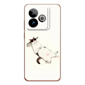Чехол на тематику: Коты для Realme GT 7 (Отдых)