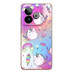 Чехол Unicorn на Realme GT 7 (Радуга и Единорог)