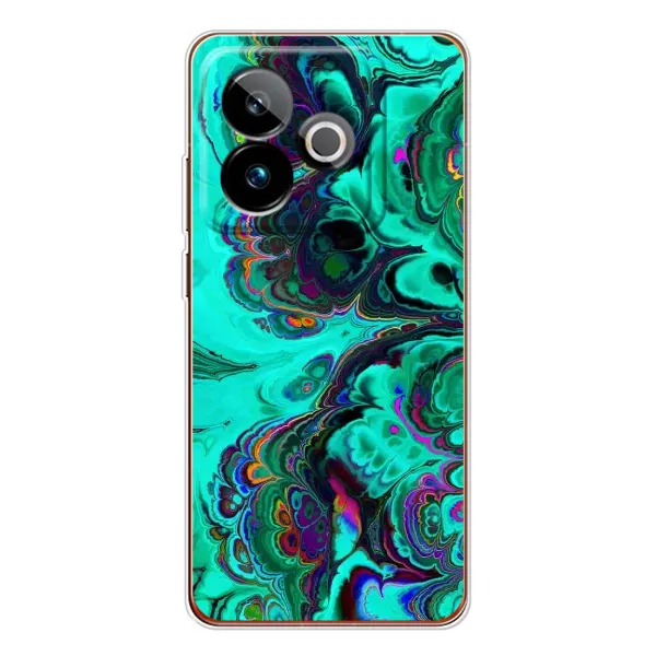 Чехол с рисунком «Салатный мрамор» для Realme GT 7 Чехол с рисунком «Салатный мрамор» для Realme GT 7
