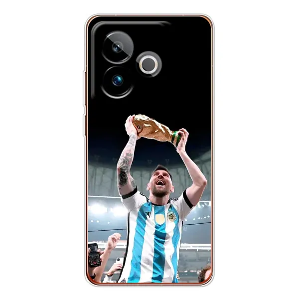 Чехол с рисунком «Счастливый Месси» для Realme GT 7 Чехол с рисунком «Счастливый Месси» для Realme GT 7