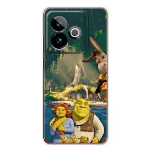 Печатный чехол с принтом Шрек для Realme GT 7 (Шрек и Фиона)