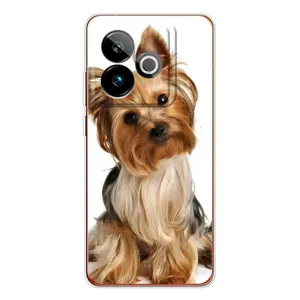 Чехол (ТПУ) Милые собачки для Realme GT 7 (Собака Терьер)