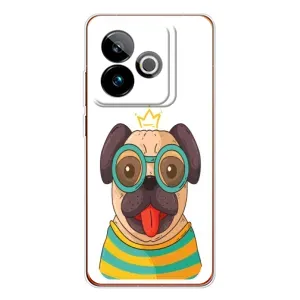 Бампер для Realme GT 7 с картинкой "Песики" (Собака Король)