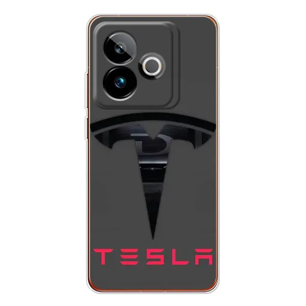Чехол с рисунком «Logo TESLA» для Realme GT 7 Чехол с рисунком «Logo TESLA» для Realme GT 7