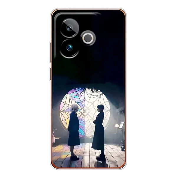 Чехол с рисунком «Уэнсдей и Энди» для Realme GT 7 Чехол с рисунком «Уэнсдей и Энди» для Realme GT 7