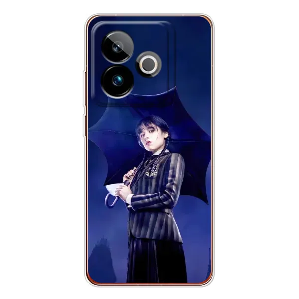 Чехол с рисунком «Уэнсдей с зонтом» для Realme GT 7 Чехол с рисунком «Уэнсдей с зонтом» для Realme GT 7