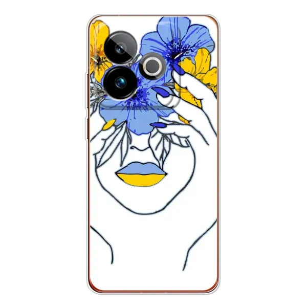 Чехол с рисунком «Украинка на всю голову» для Realme GT 7 Чехол с рисунком «Украинка на всю голову» для Realme GT 7