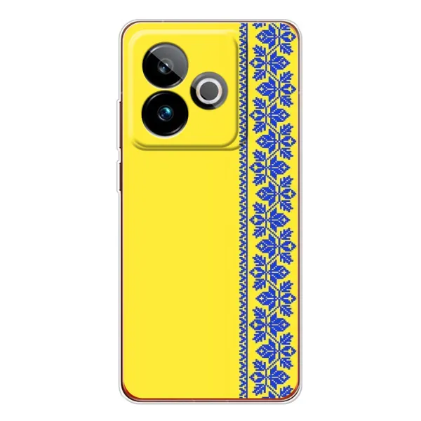 Чехол с рисунком «Вышиванка на желтом» для Realme GT 7 Чехол с рисунком «Вышиванка на желтом» для Realme GT 7