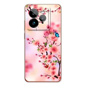 Чехол с принтом САКУРЫ на Realme GT 7Pro (Бабочки на сакуре)