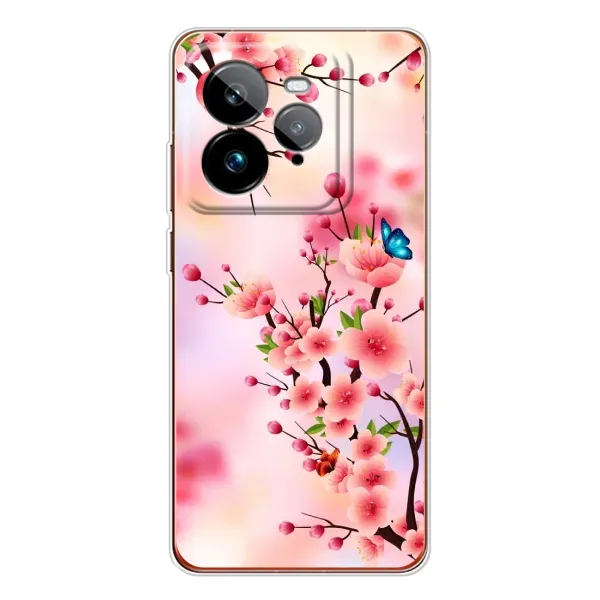 Чехол с рисунком «Бабочки на сакуре» для Realme GT 7Pro Чехол с рисунком «Бабочки на сакуре» для Realme GT 7Pro