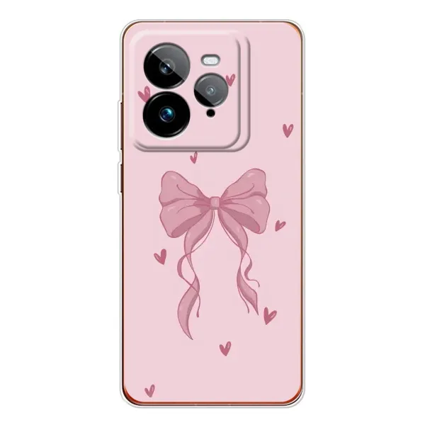 Чехол с рисунком «Бант на розовом» для Realme GT 7Pro Чехол с рисунком «Бант на розовом» для Realme GT 7Pro