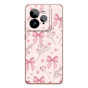 Чехол банты для Realme GT 7Pro (Банты с цветами)