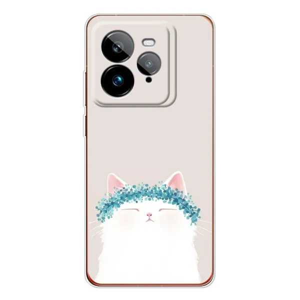 Чехол с рисунком «Белый котик» для Realme GT 7Pro Чехол с рисунком «Белый котик» для Realme GT 7Pro