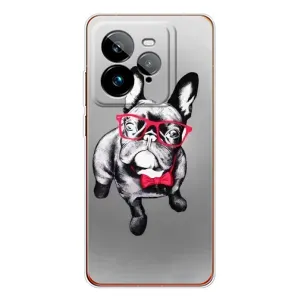 Чохол (ТПУ) Милі песики для Realme GT 7Pro (Бульдог в окулярах)