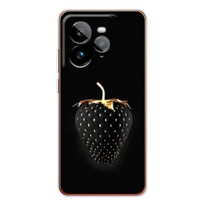 Чехол с изображением вкусной еды для Realme GT 7Pro (Чёрная клубника)