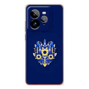 Чохол Укр Символіка для Realme GT 7Pro (Квітучий Герб)