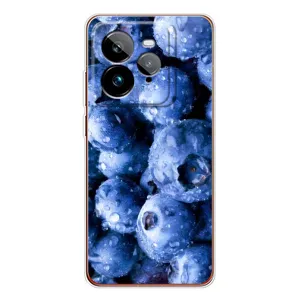Чехол с изображением вкусной еды для Realme GT 7Pro (Голубика)