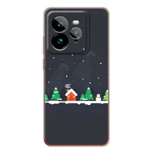 Силіконовий бампер на різдво для Realme GT 7Pro (Місто зимове)