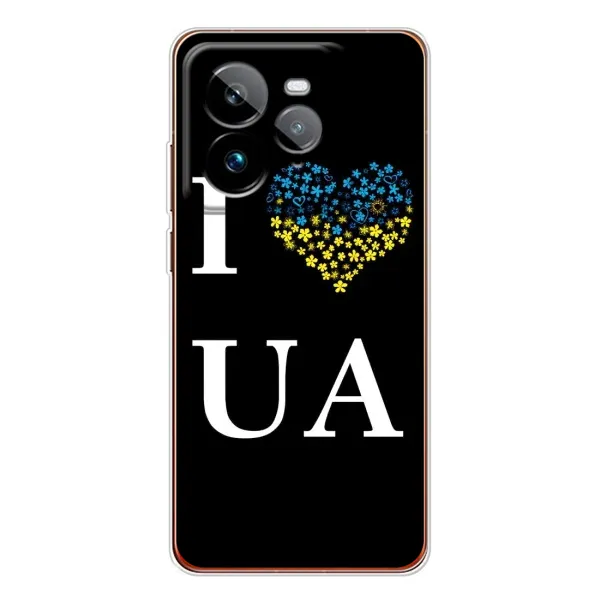 Чехол с рисунком «I Love UA» для Realme GT 7Pro Чехол с рисунком «I Love UA» для Realme GT 7Pro