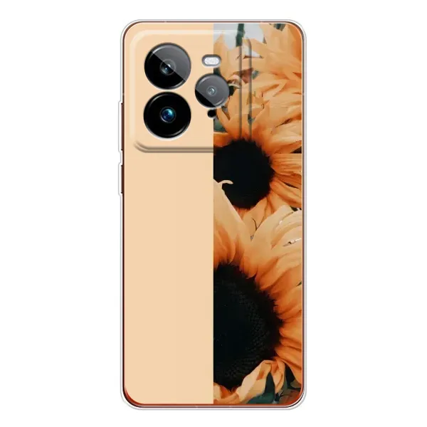 Чехол с рисунком «Красивые подсолнухи» для Realme GT 7Pro