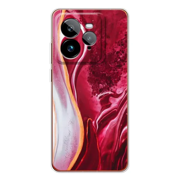 Чехол с рисунком «Красный мрамор» для Realme GT 7Pro Чехол с рисунком «Красный мрамор» для Realme GT 7Pro