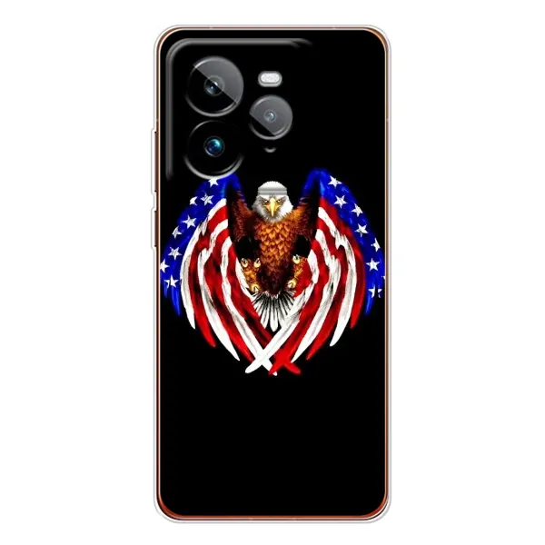 Чехол с рисунком «Крылья США» для Realme GT 7Pro Чехол с рисунком «Крылья США» для Realme GT 7Pro