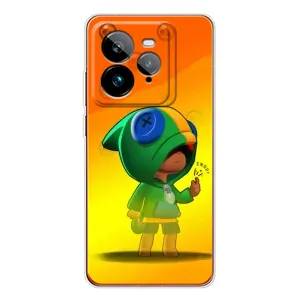 Чехол Бравл Старс для Realme GT 7Pro (LEON в кофте)