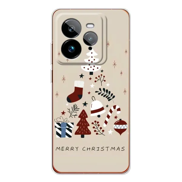 Чехол с рисунком «Merry Christmas» для Realme GT 7Pro Чехол с рисунком «Merry Christmas» для Realme GT 7Pro