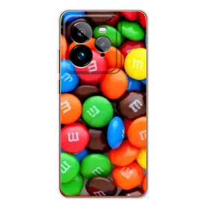 Чехол с изображением вкусной еды для Realme GT 7Pro (Разноцветные M&M'S)